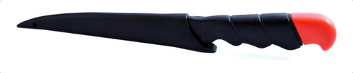 Faca Fileteira Peixe Aço Inox C/ Bainha Flutuante Cor Preto