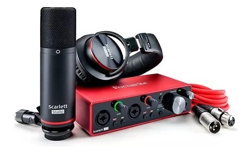  Focusrite Scarlett 2i2 Pack Studio 3nd Gen, Nuevo +garantía