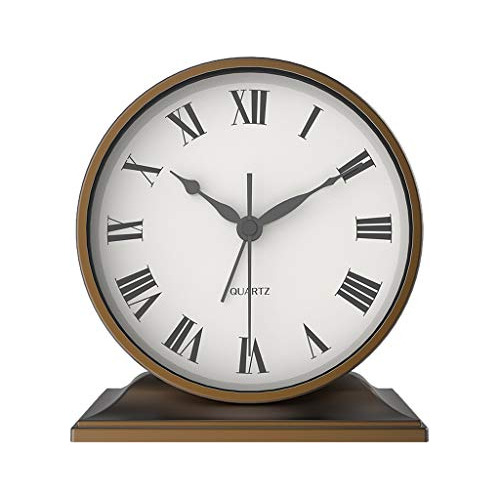 Reloj Mesa Europeo Moderno Minimalista, Alarma, Decorativo