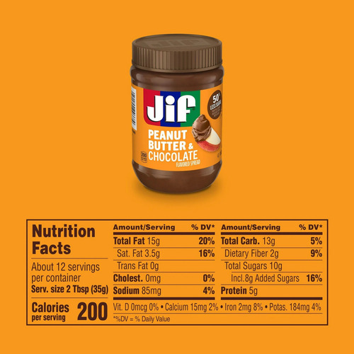 Jif Crema Untable Peanut Butter & Chocolate 425g