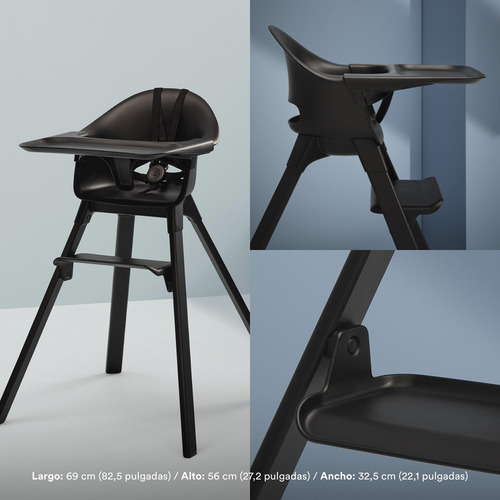 Silla Alta Stokke Clikk Color Black Midnight