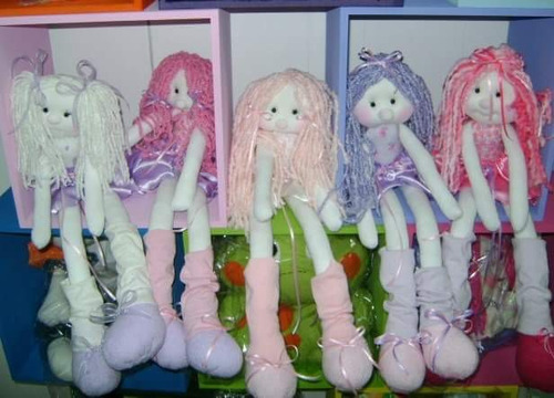 muñecas de tela patas largas
