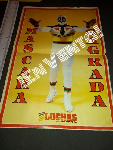 Póster De Lucha Libre Máscara Sagrada Original No Revista