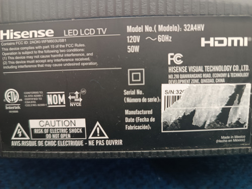 Kit De Tiras Led Hisense 32a4hv (Usado)