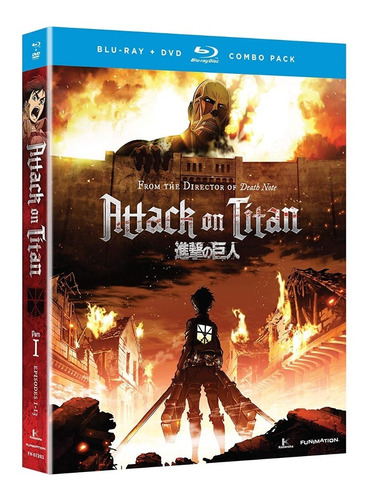 Attack On Titan Parte 1  Blu-ray + Dvd Combo Pack Nuevo