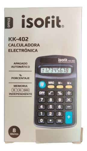 Calculadora Kk-402 Isofit 8 Dígitos