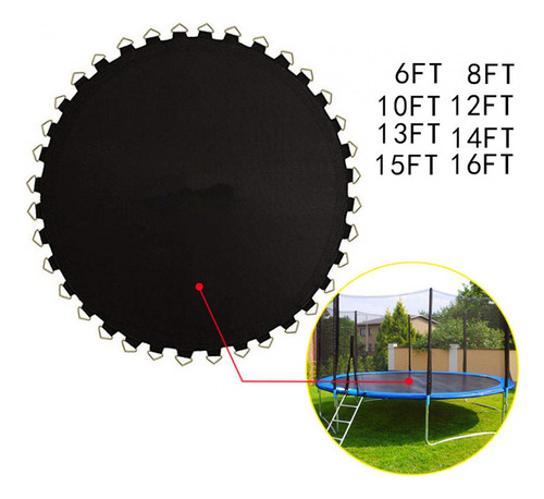 Zz Colchoneta De Trampolín Para 8 Pies Con 42 Hebillas