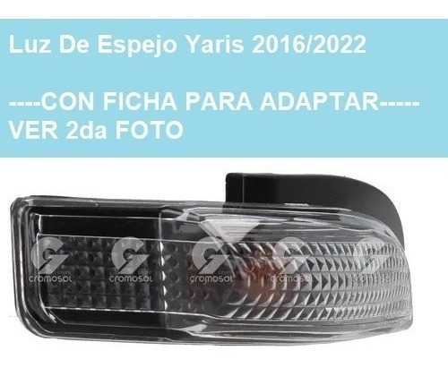 Luz Espejo Para Toyota Yaris 2016 2017 2018 19 2020 2022 Der