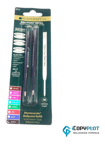 Repuesto Tipo Parker Monte Verde Punta Media * 3 Dls C/u *