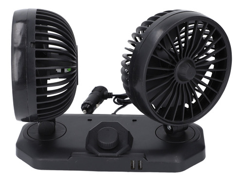 Ventilador De Coche De Doble Cabezal, Ventilador De Coche De