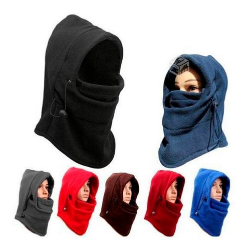 Imagen 7 de 9 de Cuello Térmico Moto Invierno Polar Capucha Pasamontaña New