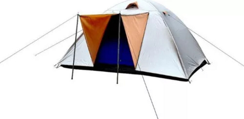 Carpa Camping Gibsons Aluminun 6 Personas Color Plateado