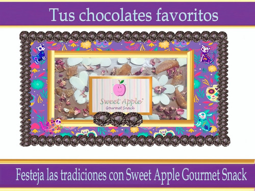 5 Tabletas De Chocolate Relleno De Frutas 70% Cacao