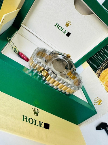 Reloj Rolex Edición Bubbles Fullset Para Hombre Plateado/dorado Platead Agua (Usado)