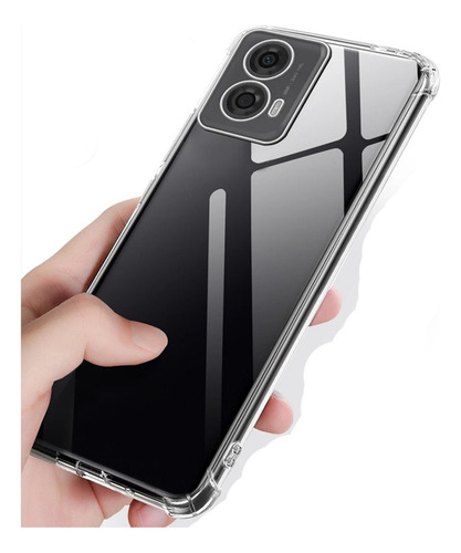 Carcasa Transparente Reforzada Para Motorola G04 - G04s