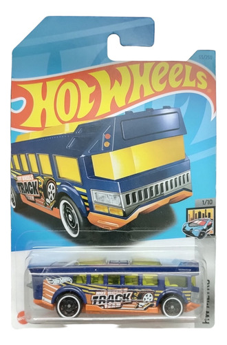 Hot Wheels High, Bus, Escala 1/72, 8cms Largo, Metálico. 