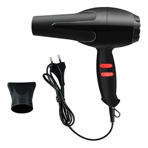 Secadora Cabello Nova 1800 W Aire Caliente Frio Profesional Color Negro