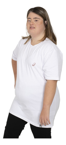 Remera Asics Sound Mind Logo Mujer Training Blanco