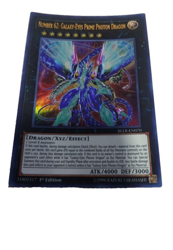 Yugioh - Number 62: Galaxy-eyes Prime Photon Dragon