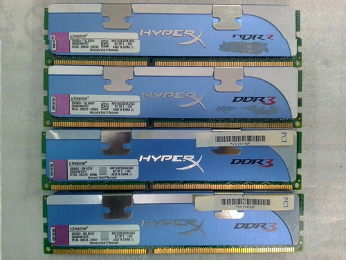 Memoria Ram Ddr3 8gb 1600mhz Hyperx Blue Kingston (2gbx4)