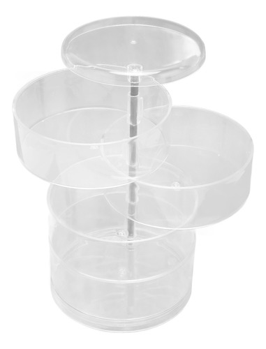 Organizador De Pendientes, Transparente, Giratorio, De 4 Niv