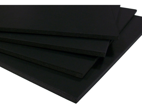 Foamboard Negro 5mm  122 X 244 Cm  X25 Unidades