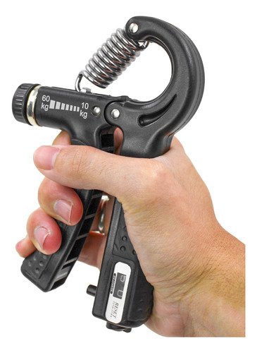 Hand Grip Mão Ajustavel 60kg C/ Contador Flexor De Punho