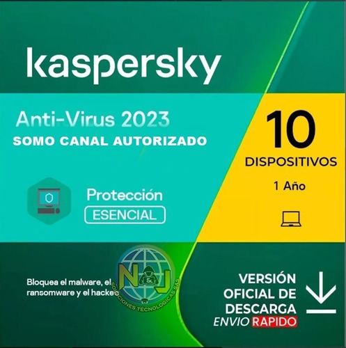 Licencia Kaspersky Antivirus 10 Pc 1 Año