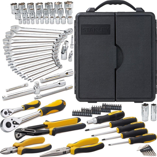 Set Herramientas Stanley 110 Piezas + Maletin Stmt81243