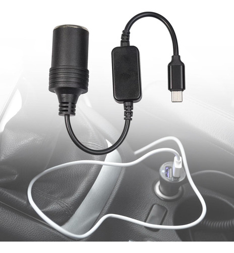 Chh 3 Cable Convertidor Hembra De 5v Usb C Macho A 12v For