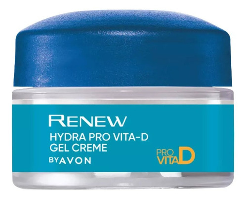 Renew Hydra Pro Vita D Gel Creme Avon Versão Mini 15g Momento de aplicação Dia/Noite Tipo de pele Todo tipo de pele