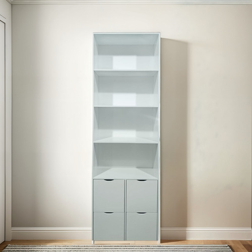Librero Julieta De Muebles Freya - Estilo Y Funcionalidad Blanco