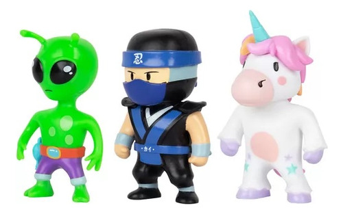 Stumble Guys - Figuras Blisterx3 Alien Sg2020