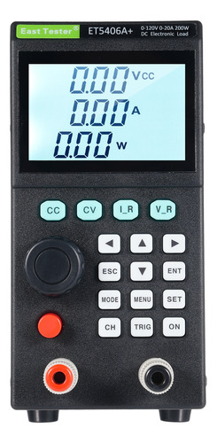 Probador Electrónico De Carga 0-120v Probador 0-20a Cc/cv