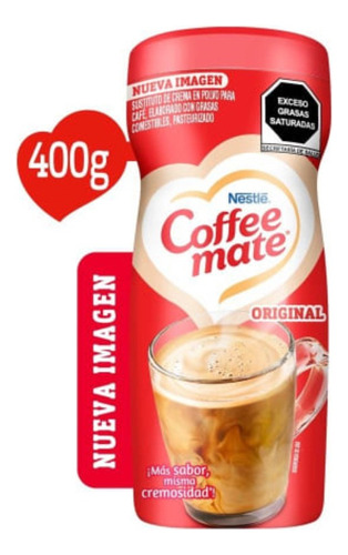 2 Pzas Sustituto De Crema Para Café Coffee Mate 400 G