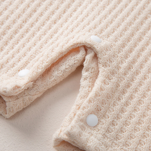 Mameluco Verano De Algodón Estido Osito Para Bebé De 3-18m Beige 9-12 M