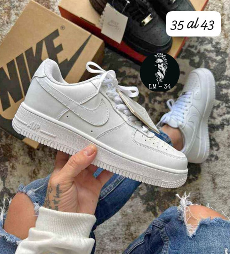 Nike Forcé 1 Blancas Para Dama Tallas 30 A La 40