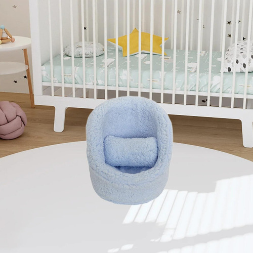 Mini Sofá Para Fotografía De Bebés, Figura Para , Azul
