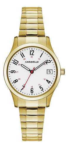 Caravelle By Bulova Ladies Reloj Tradicional De Cuarzo Dorad