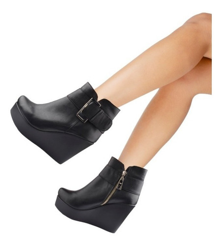 Botas Botines Botinetas De Mujer De Cuero Irina - Ferraro