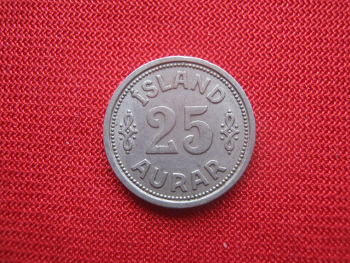 Islandia 25 Aurar 1940