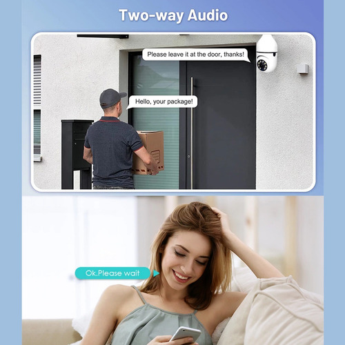 Imagen 8 de 9 de Camara De Seguridad Wifi Inteligente Full Hd 1080p Fralugio