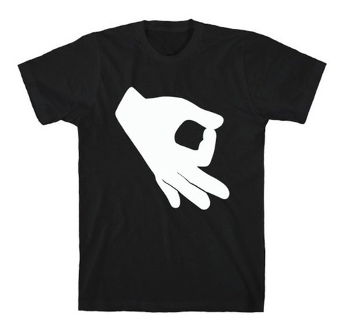 Envío Gratis Playera Mano Dedo Circulo Simbolico Mano Blanca