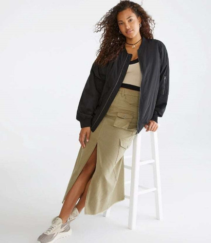 Chamarra Aeropostale Sherpa 9751 Talla Xs De Mujer-c24 (Usado)