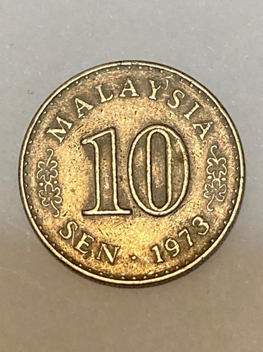 Moneda Malasia 10 Sen 1973(x677.