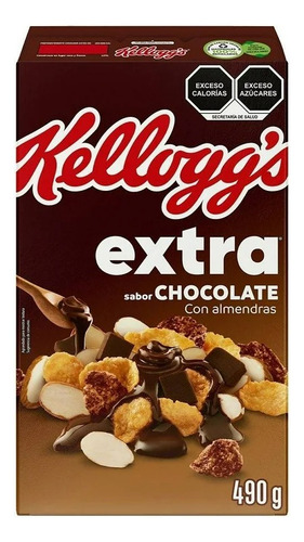 Cereal Kellogg's Extra Sabor Chocolate Con Almendras 490 G