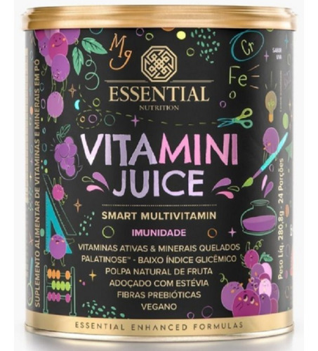 Vitamini Juice Essential Sabor Uva 280,8g