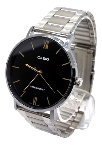 Imagen 4 de 9 de Reloj Plateado Casio Mtp-vt01d-1bu