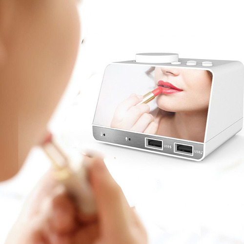 Reloj Digital Con Radio Bluetooth Snooze Según Lo Descrito
