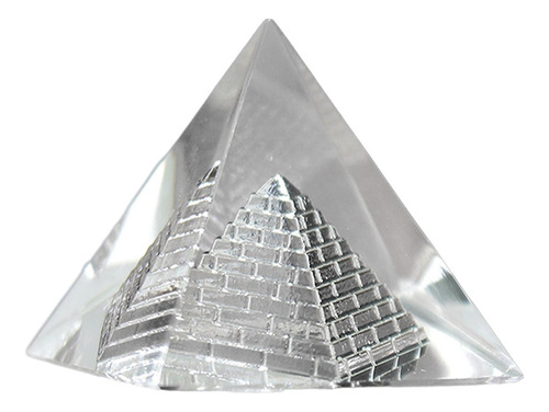 Pirámide De Cristal, Decoración Artística, Piedra Claro